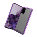 Clear Purple Trim Hybrid Clear Cover Phone Case For Samsung Galaxy S20 Plus