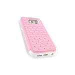 Coveron For Samsung Galaxy S6 Edge Case Hybrid Diamond Hard Light Pink Cover