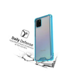 Clear Blue Trim Hybrid Slim Cover Phone Case For Samsung Galaxy Note 10 Lite