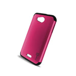 For Kyocera Hydro Wave Case Hot Pink Black Slim Rugged Armor Phone Cover