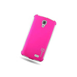 Coveron Case For Lg Access F70 White Hot Pink Slim Tpu Cover With Screen