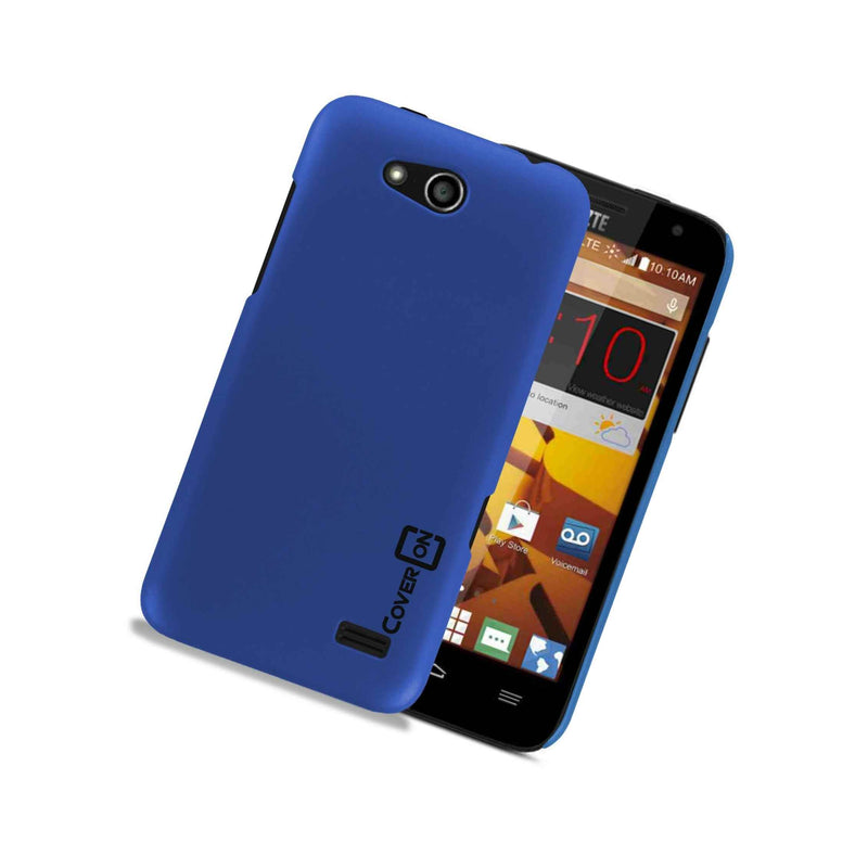 For Zte Speed Hard Case Slim Matte Back Phone Cover Royal Blue
