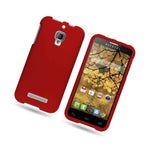 Hard Rubberized Matte Red Phone Cover Case For Alcatel One Touch Fierce 7024W