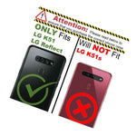 For Lg K51 Reflect Case Military Grade Red Hard Shockproof Clear Phone Cover