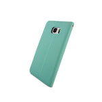 For Samsung Galaxy Note 5 Wallet Case Teal Navy Folio Screen Protector Pouch