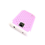 Coveron For Samsung Galaxy Note 4 Case Diamond Hard White Light Pink Cover