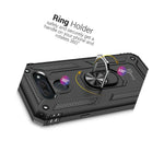 For Lg K50 Case Ring Holder Magnetic Metal Plate Black Hard Phone Cover