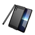 Fit Sony Xperia Ace 2 Phone Case Slim Soft Flexible Carbon Fiber Thin Skin Cover