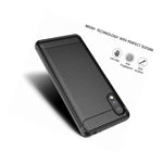 Fit Sony Xperia Ace 2 Phone Case Slim Soft Flexible Carbon Fiber Thin Skin Cover