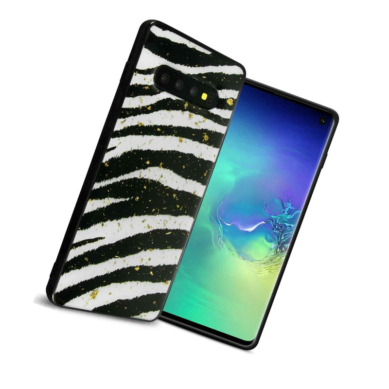 Zebra Glitter Bling Animal Skin Design Tpu Phone Case For Samsung Galaxy S10