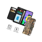 Camo Rfid Blocking Pu Leather Card Wallet Cover Phone Case For Lg K52 K62 Q52