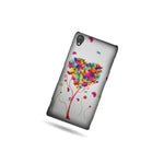 For Sony Xperia Z3 Case Butterfly Heart Hard Slim Protective Phone Back Cover