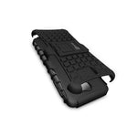 For Samsung Galaxy On5 2016 Case Black Dual Layer Kickstand Phone Armor