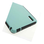 Tpu Inner Plastic Outer Cover Hybrid Case For Sony Xperia Z2 Teal Black