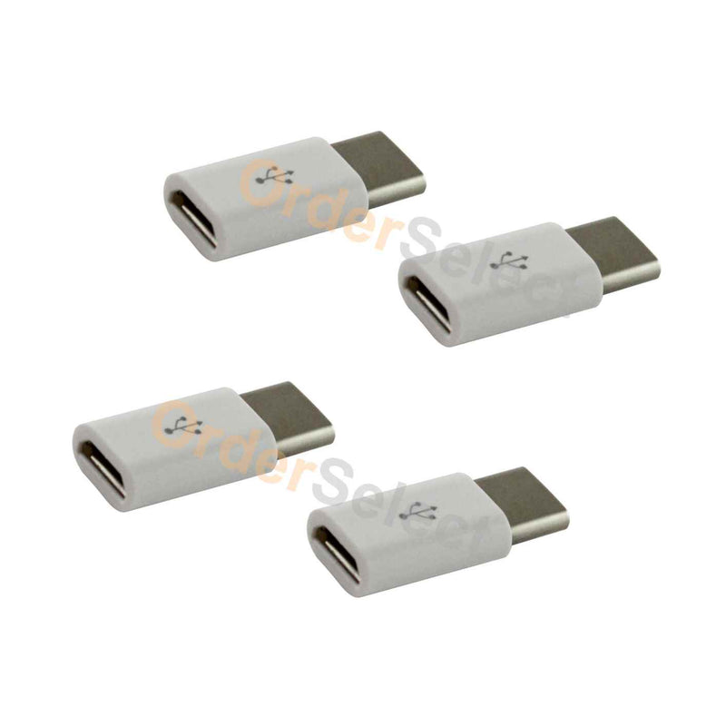 4X Micro Usb To Type C Converter Adapter For Samsung Galaxy S8 S8 Plus Note 8