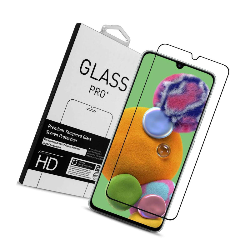 Tempered Glass Screen Protector For Samsung Galaxy A90 5G Clear With Black Rim
