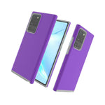 Purple Hybrid Shockproof Slim Phone Cover Hard Case For Samsung Galaxy Note 20