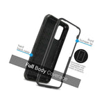 Black Hybrid Hard Cover For Samsung Galaxy S20 Ultra Shockproof Phone Case