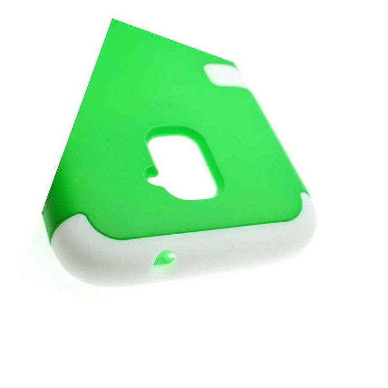Tpu Inner Outer Cover Hybrid Case Zte Source N9511 Majesty Neon Green White