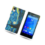 For Sony Xperia M4 Aqua Case Starry Night Design Slim Back Hard Phone Cover