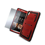 For Htc Desire 626 626S Case Red Black Armor Phone Cover Screen Protector