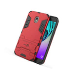 For Samsung Galaxy J3 2018 J3 Star J3 Prime 2 Case Red Kickstand Cover
