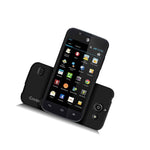 For Huawei At T Tribute Fusion 3 Case Black Slim Plastic Hard Back Cover