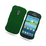 Hard Rubberized Matte Dark Green Phone Cover Case For Samsung Galaxy Amp I407