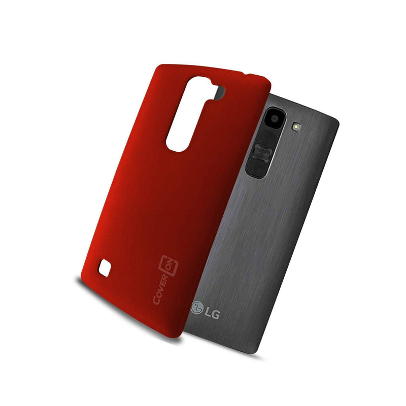 For Lg Volt 2 Hard Case Slim Matte Back Protective Phone Cover Scarlet Red
