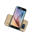 For Samsung Galaxy S6 Hard Case Slim Matte Back Phone Cover Gold