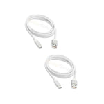 2X Usb Type C 6Ft Braided Charger Cable For Phone Zte Imperial Max 2 Zmax Pro