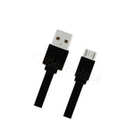 Micro Usb Flat Noodle Cable Cord For Phone Lg Phoenix 5 Risio 4 Tribute Monarch 1
