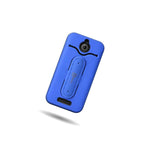 Coveron For Htc Desire 510 Case Hybrid Kickstand Hard Phone Cover Blue Black