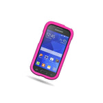For Samsung Galaxy Ace Style S765C Case Hot Pink Hard Slim Rubberized Cover