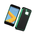 For Htc 10 Case Teal Black Rugged Skin Phone Cover