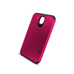For Htc Desire 520 Case Hot Pink Black Slim Rugged Armor Phone Cover
