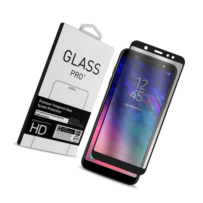 Premium Full Coverage Clear Tempered Glass For Samsung Galaxy A6 Plus 2018