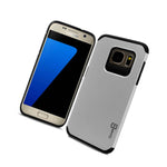 For Samsung Galaxy S7 Edge Case White Black Slim Rugged Armor Phone Cover