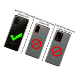 For Samsung Galaxy S20 Plus Case Flexible Tpu Soft Phone Cover Clear Black Trim