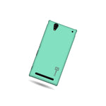 For Sony Xperia T2 Ultra Hard Case Slim Snap On Back Phone Cover Mint Teal