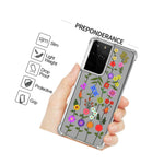 For Samsung Galaxy S21 Ultra 5G Phone Case Slim Fit Flower Garden Soft Tpu Cover