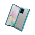 Clear Blue Trim Hybrid Slim Cover Phone Case For Samsung Galaxy S10 Lite A91