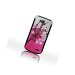 Tpu Inner Outer Cover Hybrid Case For Lg Optimus L90 Pink Spring Flower