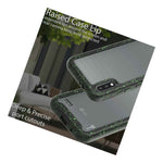 Black Trim Green Dots Hard Cover Full Body Phone Case For Lg K32 K22 K22 Plus