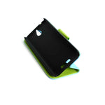Coveron For Htc Desire 510 Wallet Case Blue Green Credit Card Folio Cover