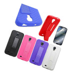 Black Tpu Flexible Stand Case Cover For Samsung Galaxy S4 Iv I9500