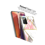 Pink White Marble Tpu Slim Hard Back Cover Phone Case For Samsung Galaxy Note 20