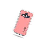 Light Pink White Cover Slim Hybrid Case Screen Protector For Zte Concord Ii