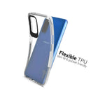 For Samsung Galaxy S20 Case Flexible Tpu Phone Cover Clear With White Trim