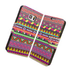 For Samsung Galaxy Note 5 Card Case Tribal Design Wallet Phone Cover